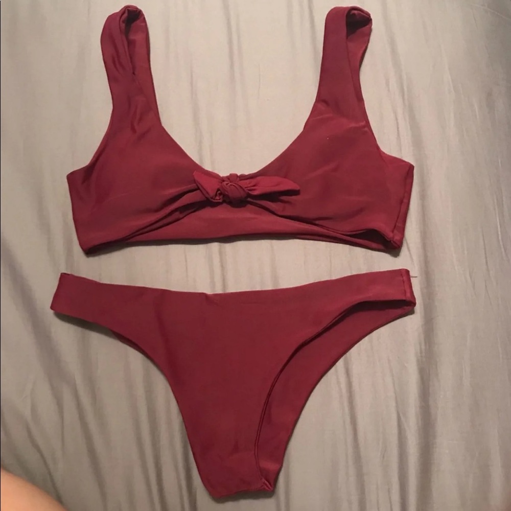 Maroon Bikini